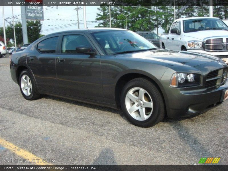Dark Titanium Metallic / Dark Slate Gray 2009 Dodge Charger SE