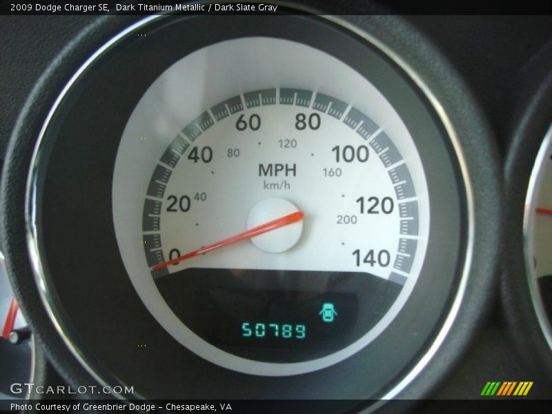 Dark Titanium Metallic / Dark Slate Gray 2009 Dodge Charger SE