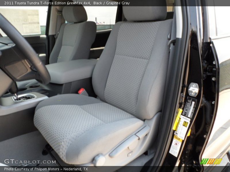  2011 Tundra T-Force Edition CrewMax 4x4 Graphite Gray Interior