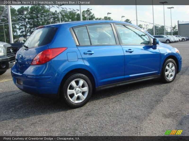 Sapphire Blue / Charcoal 2008 Nissan Versa 1.8 S Hatchback