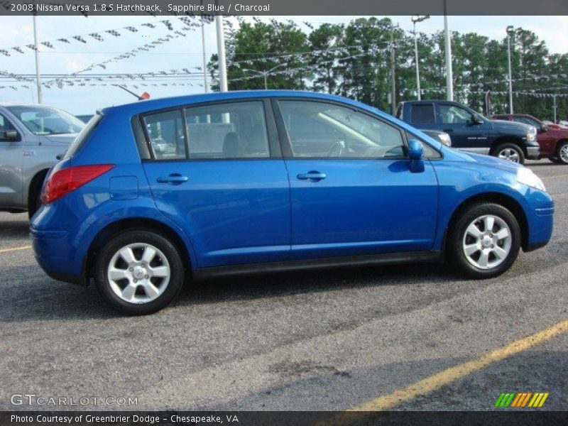 Sapphire Blue / Charcoal 2008 Nissan Versa 1.8 S Hatchback
