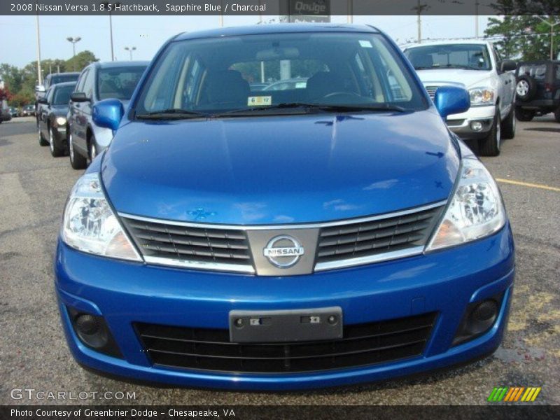 Sapphire Blue / Charcoal 2008 Nissan Versa 1.8 S Hatchback
