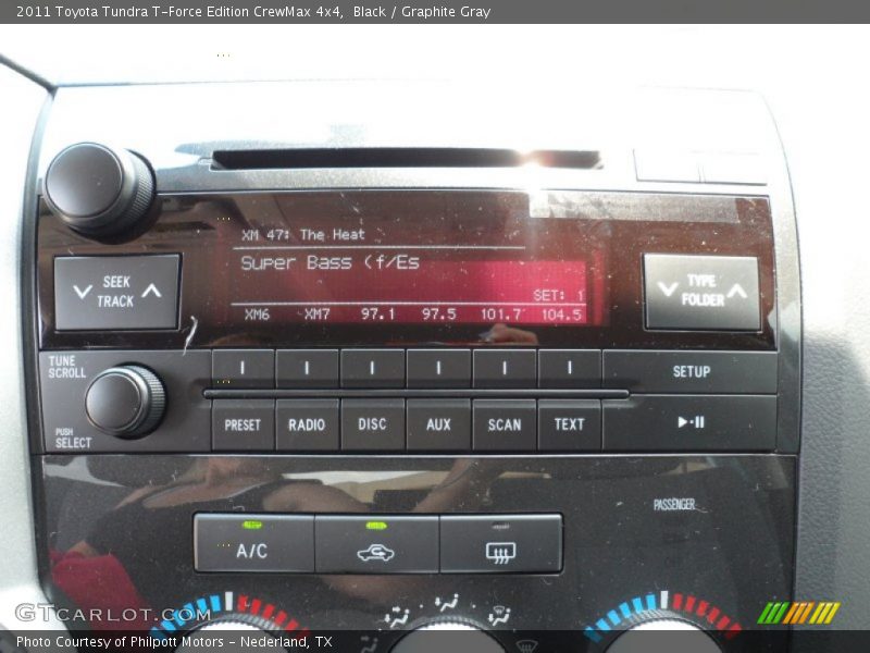 Black / Graphite Gray 2011 Toyota Tundra T-Force Edition CrewMax 4x4