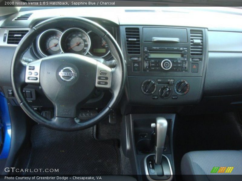 Sapphire Blue / Charcoal 2008 Nissan Versa 1.8 S Hatchback