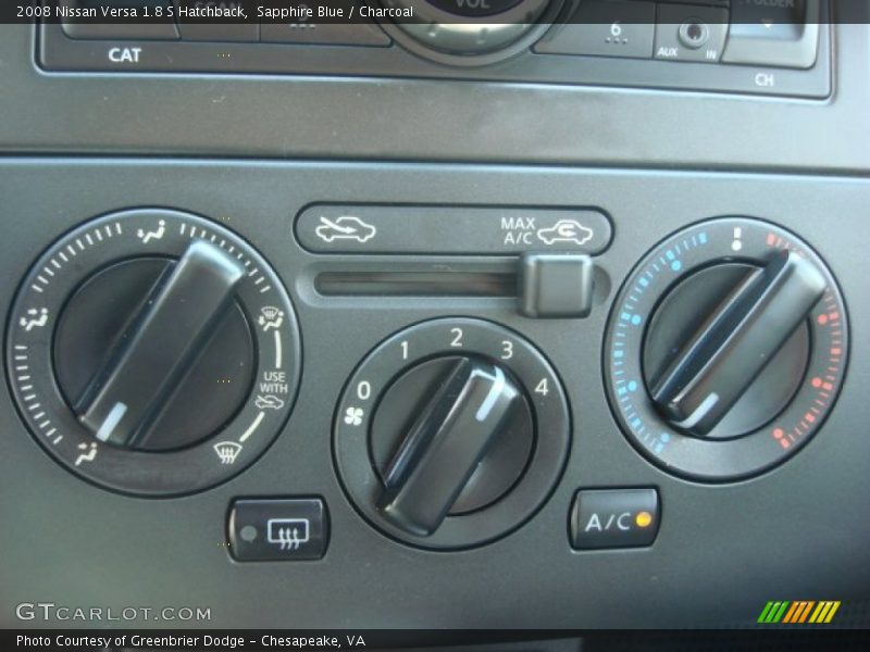 Sapphire Blue / Charcoal 2008 Nissan Versa 1.8 S Hatchback