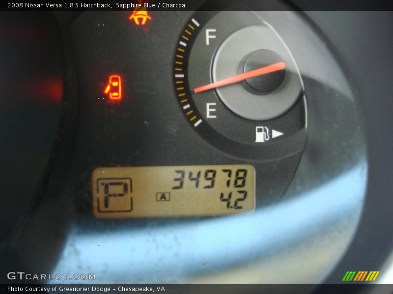 Sapphire Blue / Charcoal 2008 Nissan Versa 1.8 S Hatchback