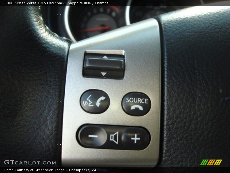 Sapphire Blue / Charcoal 2008 Nissan Versa 1.8 S Hatchback