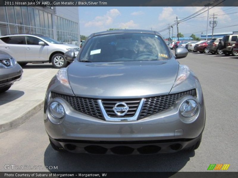 Gun Metallic / Black/Silver Trim 2011 Nissan Juke SV AWD