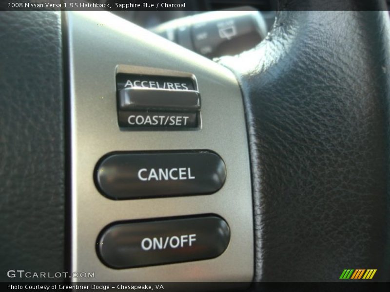 Sapphire Blue / Charcoal 2008 Nissan Versa 1.8 S Hatchback