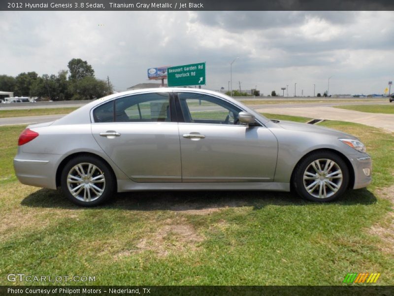 Titanium Gray Metallic / Jet Black 2012 Hyundai Genesis 3.8 Sedan