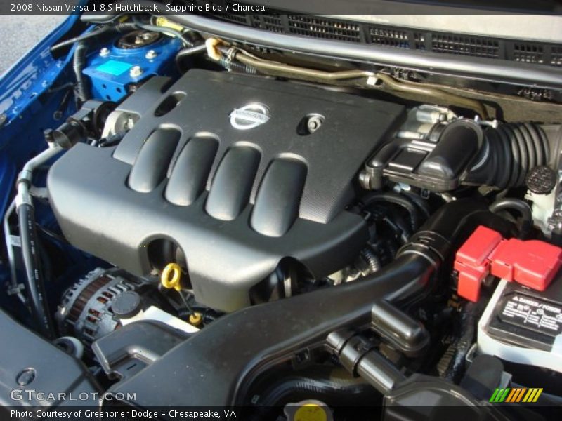 Sapphire Blue / Charcoal 2008 Nissan Versa 1.8 S Hatchback