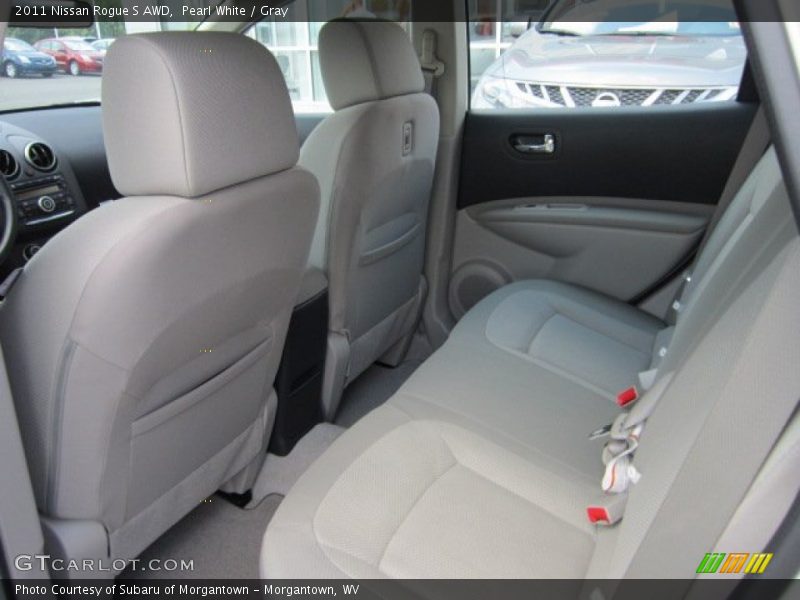 Pearl White / Gray 2011 Nissan Rogue S AWD