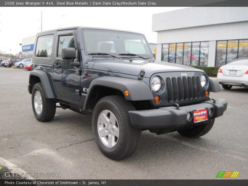 Steel Blue Metallic / Dark Slate Gray/Medium Slate Gray 2008 Jeep Wrangler X 4x4