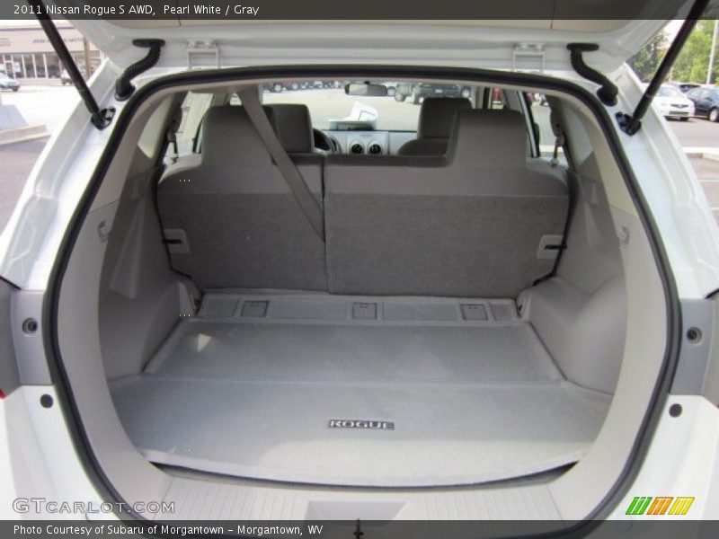 Pearl White / Gray 2011 Nissan Rogue S AWD