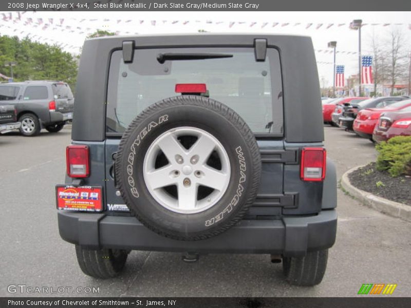 Steel Blue Metallic / Dark Slate Gray/Medium Slate Gray 2008 Jeep Wrangler X 4x4