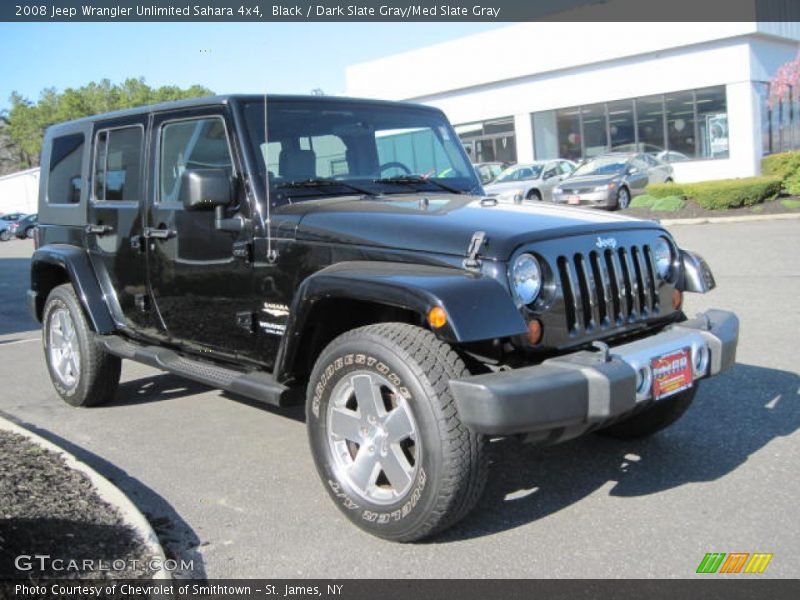 Black / Dark Slate Gray/Med Slate Gray 2008 Jeep Wrangler Unlimited Sahara 4x4