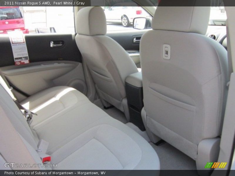 Pearl White / Gray 2011 Nissan Rogue S AWD