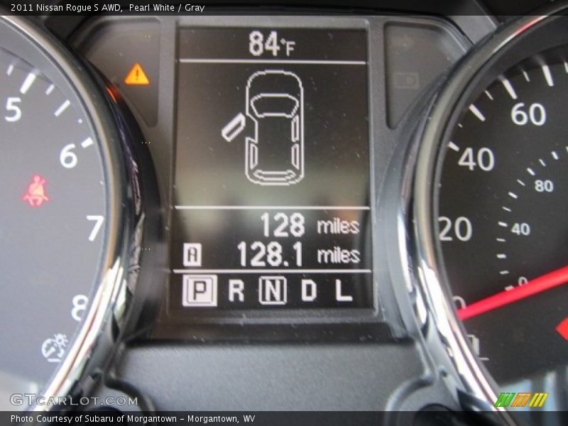 Pearl White / Gray 2011 Nissan Rogue S AWD