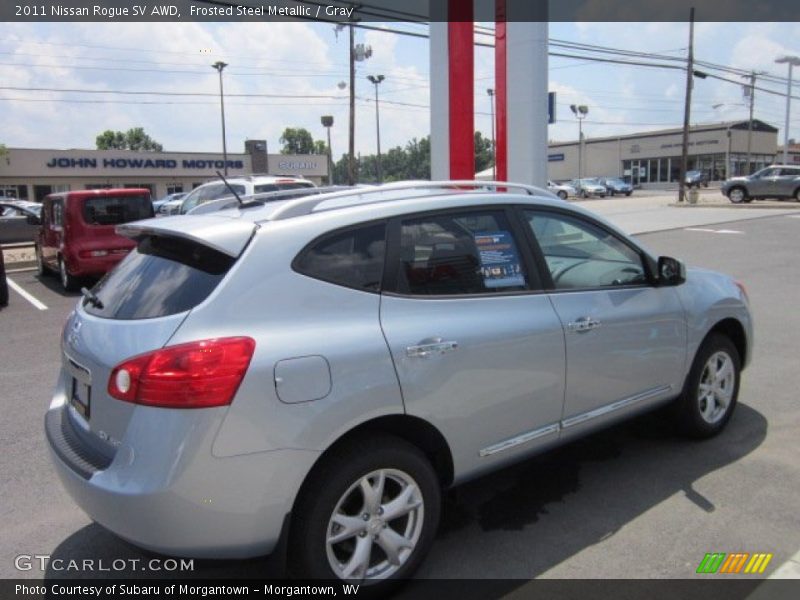 Frosted Steel Metallic / Gray 2011 Nissan Rogue SV AWD