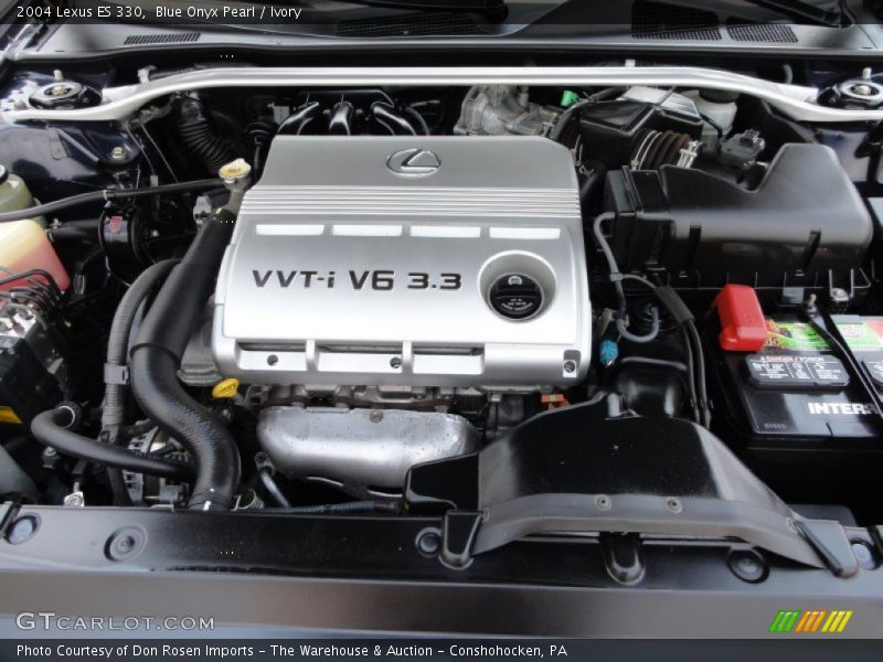 Blue Onyx Pearl / Ivory 2004 Lexus ES 330