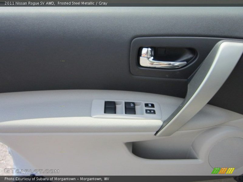 Frosted Steel Metallic / Gray 2011 Nissan Rogue SV AWD