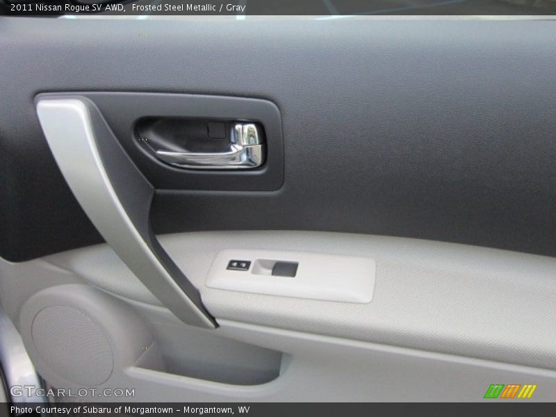 Frosted Steel Metallic / Gray 2011 Nissan Rogue SV AWD