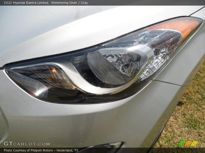 Shimmering Silver / Gray 2012 Hyundai Elantra Limited