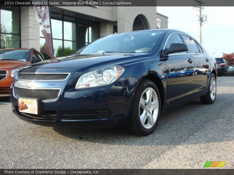 Imperial Blue Metallic / Cocoa/Cashmere 2010 Chevrolet Malibu LS Sedan