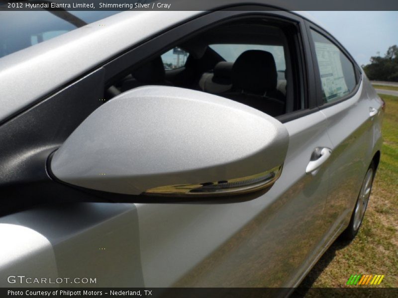 Shimmering Silver / Gray 2012 Hyundai Elantra Limited