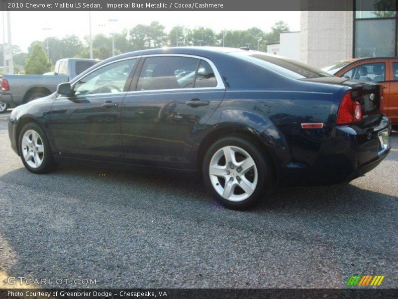 Imperial Blue Metallic / Cocoa/Cashmere 2010 Chevrolet Malibu LS Sedan