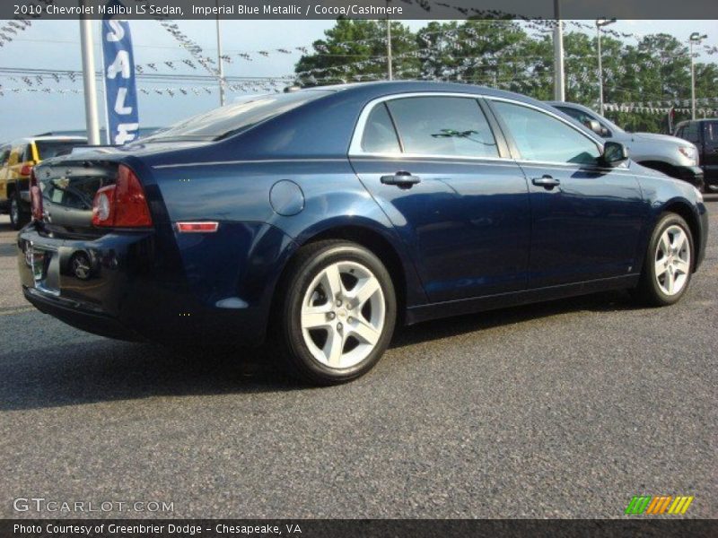 Imperial Blue Metallic / Cocoa/Cashmere 2010 Chevrolet Malibu LS Sedan