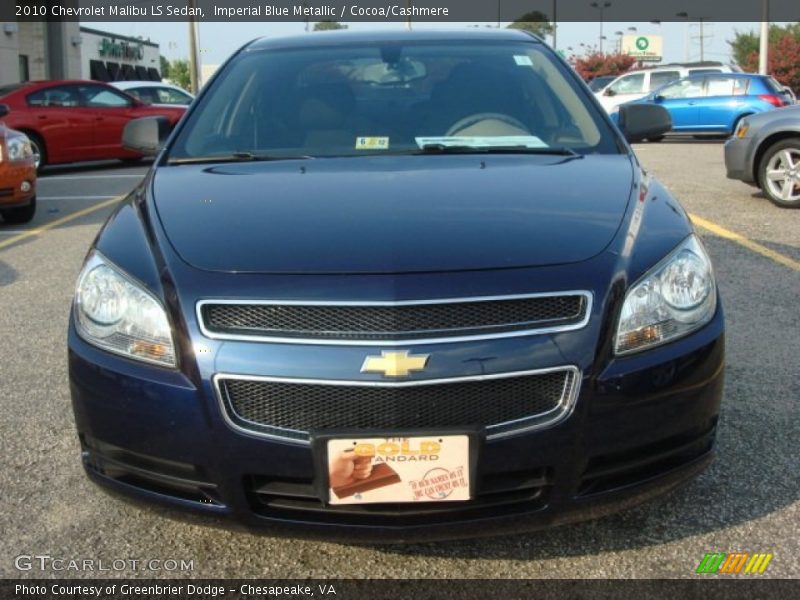 Imperial Blue Metallic / Cocoa/Cashmere 2010 Chevrolet Malibu LS Sedan