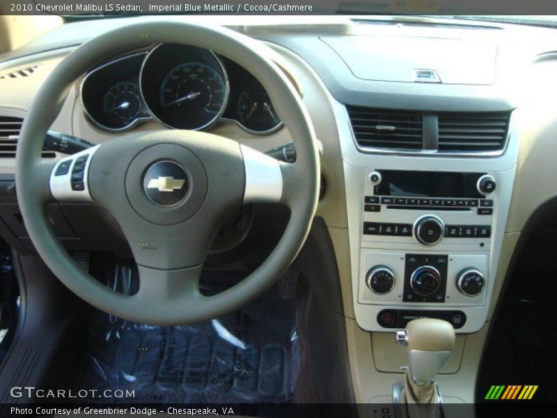 Imperial Blue Metallic / Cocoa/Cashmere 2010 Chevrolet Malibu LS Sedan