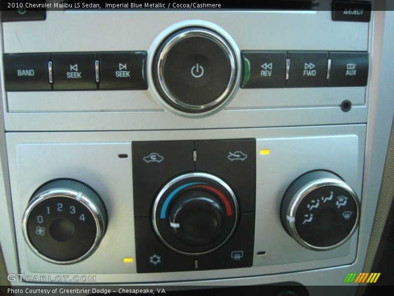 Imperial Blue Metallic / Cocoa/Cashmere 2010 Chevrolet Malibu LS Sedan