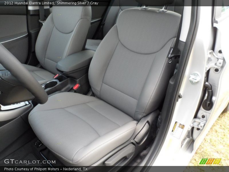  2012 Elantra Limited Gray Interior