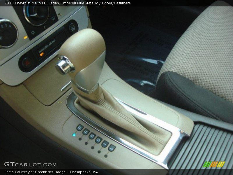 Imperial Blue Metallic / Cocoa/Cashmere 2010 Chevrolet Malibu LS Sedan