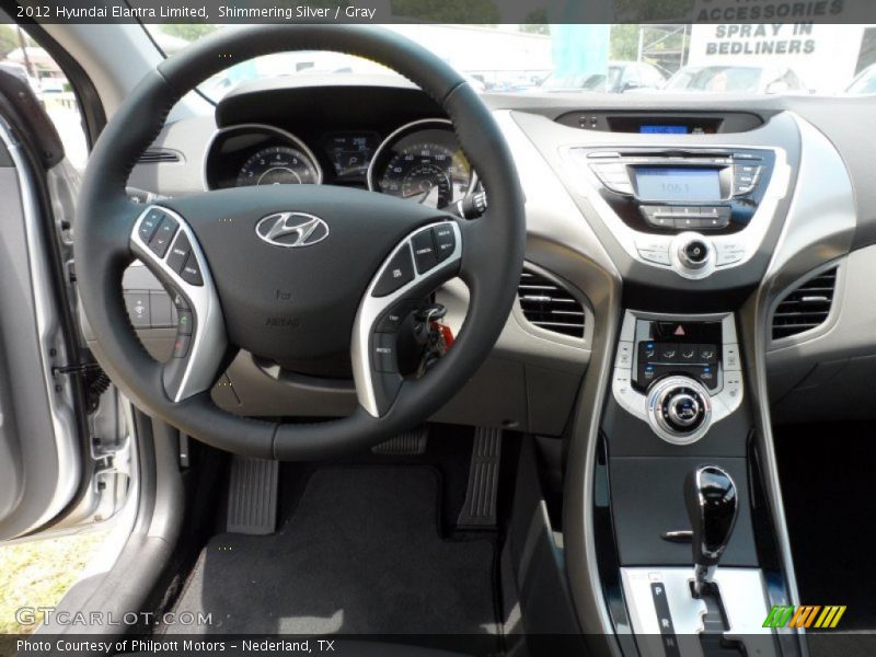 Dashboard of 2012 Elantra Limited