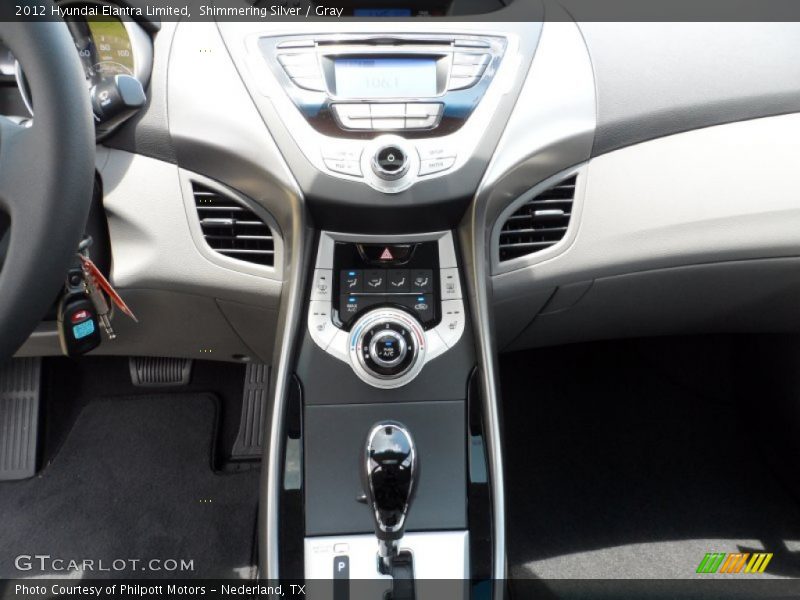 Controls of 2012 Elantra Limited