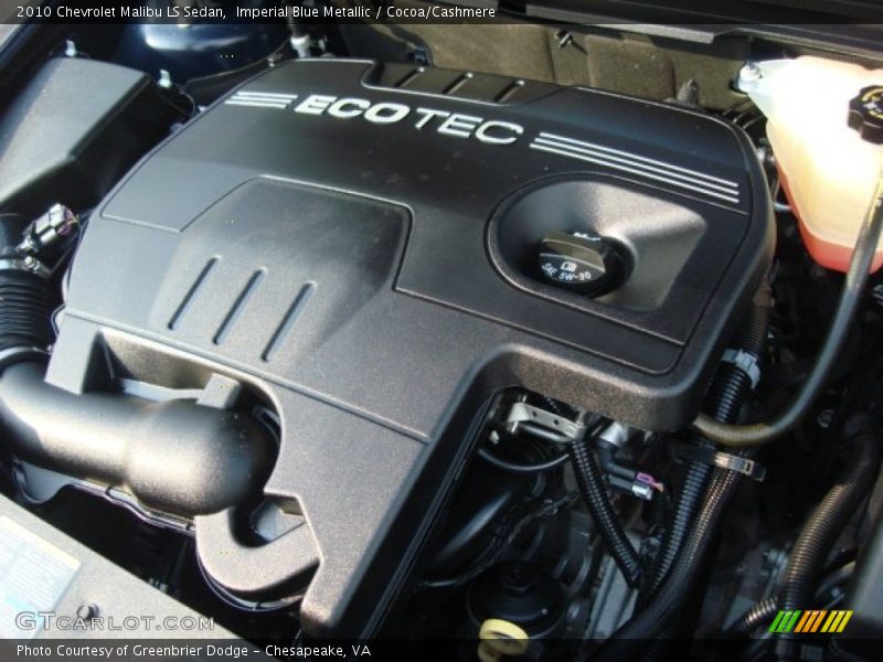 Imperial Blue Metallic / Cocoa/Cashmere 2010 Chevrolet Malibu LS Sedan