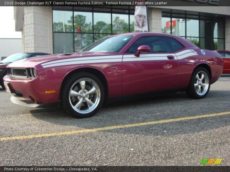 Furious Fuchsia / Pearl White Leather 2010 Dodge Challenger R/T Classic Furious Fuchsia Edition