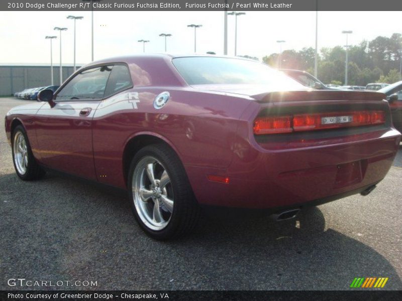 Furious Fuchsia / Pearl White Leather 2010 Dodge Challenger R/T Classic Furious Fuchsia Edition