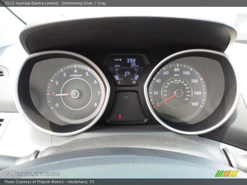  2012 Elantra Limited Limited Gauges