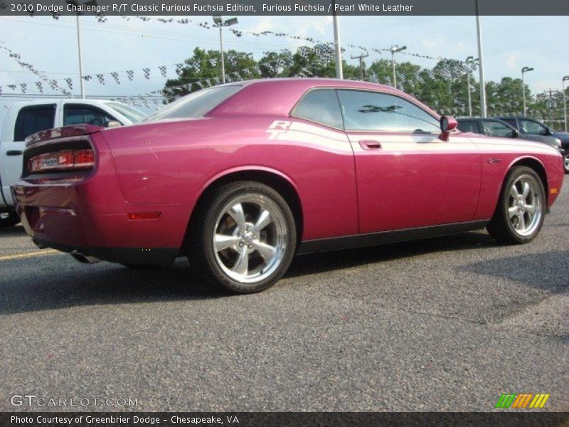 Furious Fuchsia / Pearl White Leather 2010 Dodge Challenger R/T Classic Furious Fuchsia Edition