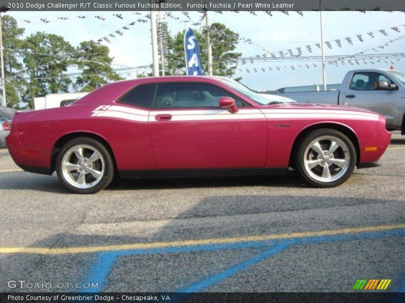 Furious Fuchsia / Pearl White Leather 2010 Dodge Challenger R/T Classic Furious Fuchsia Edition
