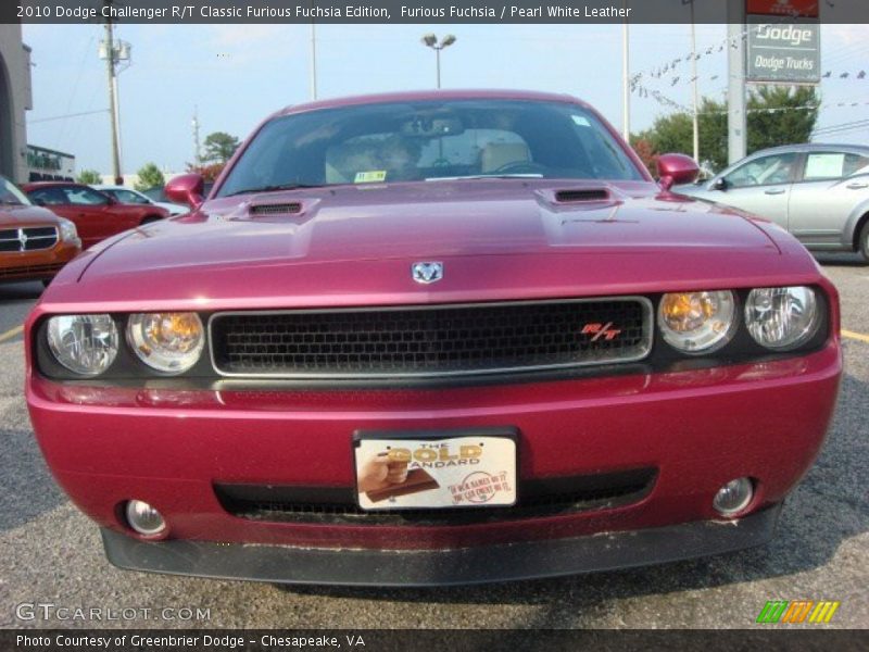 Furious Fuchsia / Pearl White Leather 2010 Dodge Challenger R/T Classic Furious Fuchsia Edition