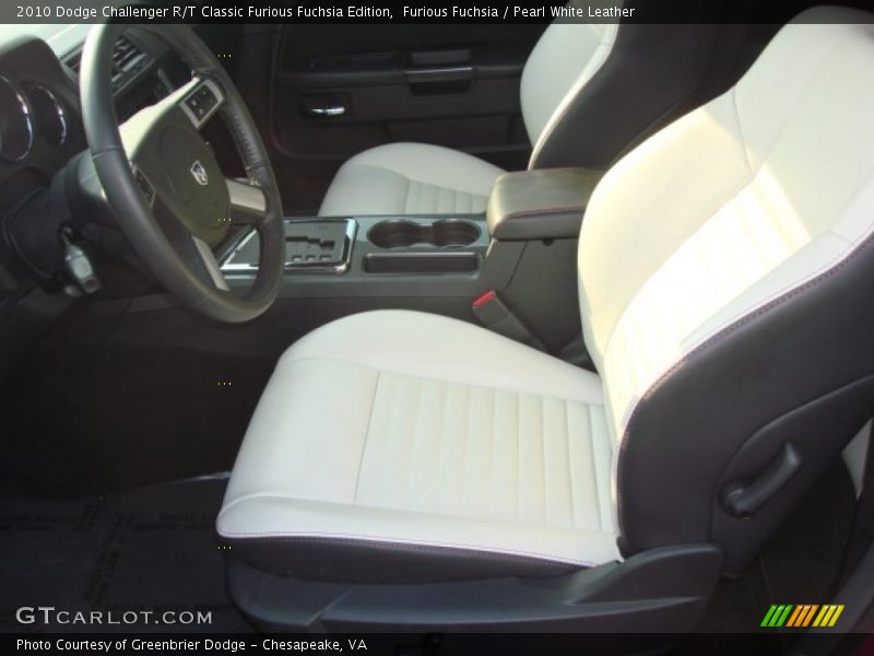 Furious Fuchsia / Pearl White Leather 2010 Dodge Challenger R/T Classic Furious Fuchsia Edition