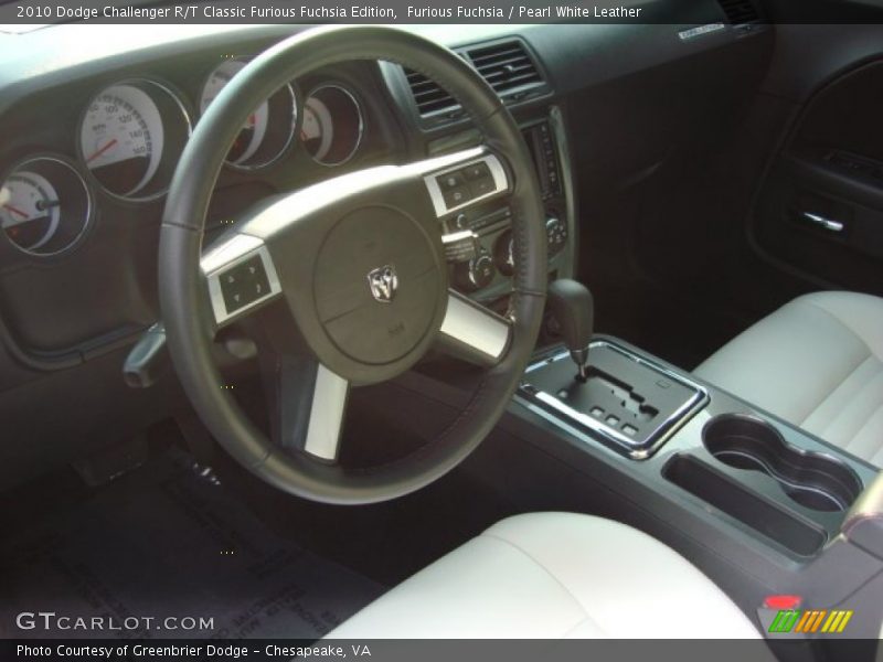 Furious Fuchsia / Pearl White Leather 2010 Dodge Challenger R/T Classic Furious Fuchsia Edition