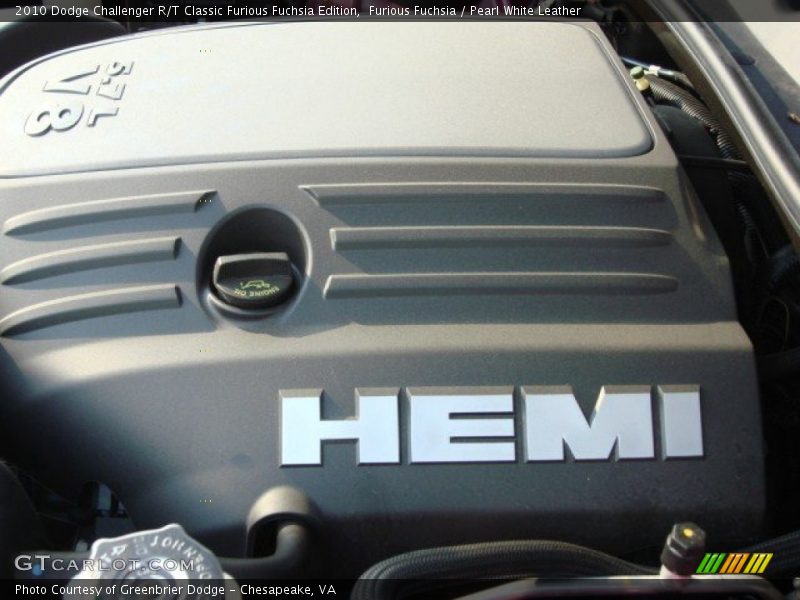 Furious Fuchsia / Pearl White Leather 2010 Dodge Challenger R/T Classic Furious Fuchsia Edition