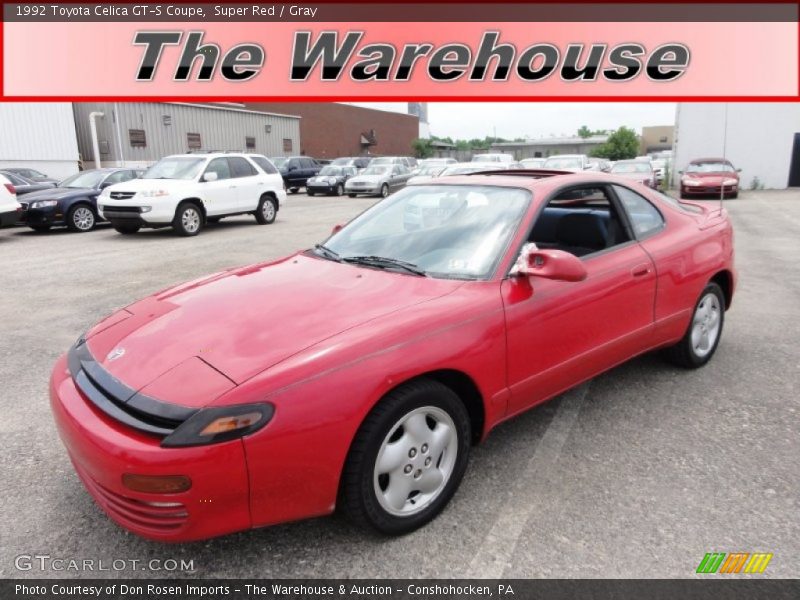 Super Red / Gray 1992 Toyota Celica GT-S Coupe