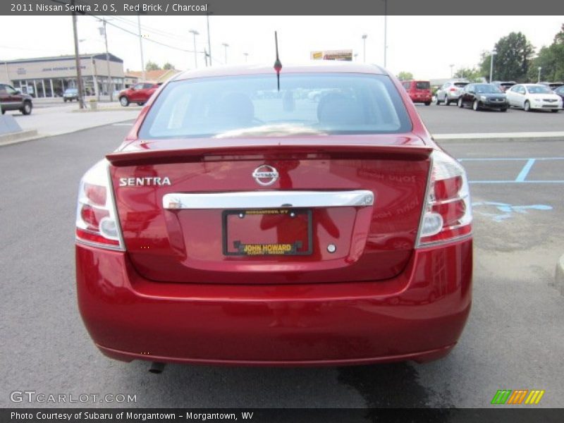 Red Brick / Charcoal 2011 Nissan Sentra 2.0 S